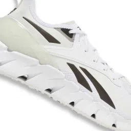 Reebok Men's Zig Kinetica 3 White Running Shoes image 4