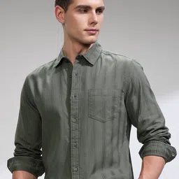HIGHLANDER Men Comfort Opaque Casual Shirt-picture-17