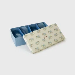 Fabindia Rasoi Blue Glass Drinking Glass (500 ML) - Set of 4 image 4