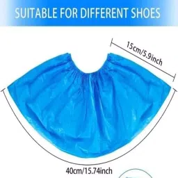 KUDIZE Disposable Boot & Shoes Covers Waterproof Elastic Band Breathable & Dustproof Free Size, DH12-500 (Pack of 500 Pair) image 3
