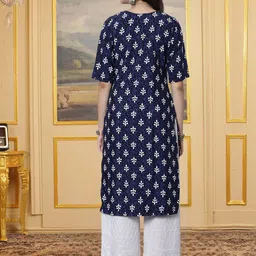 HERE&NOW Women Pack Of 3 Ethnic Motifs Printed Kurtas image 5