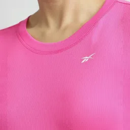 Reebok Pink Regular Fit Sports T-Shirt image 4