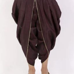 VASTRAMAY Kids Brown Regular Fit Dhoti-picture-29