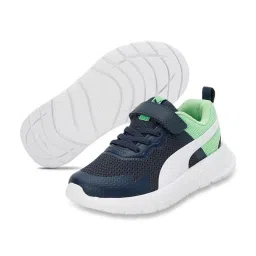 Puma Kids Dark Night Blue & Green Casual Sneakers image 4