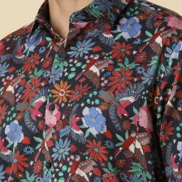 Allen Solly Multicolored Cotton Slim Fit Printed Shirt image 4
