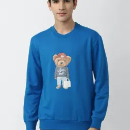 Forever 21 Blue Regular Fit Printed Sweatshirt-picture-16