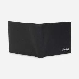 Allen Solly Black Printed Leather Bi-Fold Wallet for Men image 4