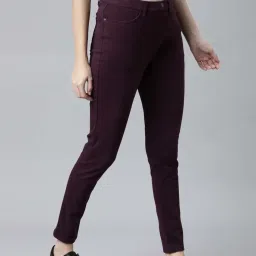 Go Colors! Purple Mid Rise Jeggings image 4
