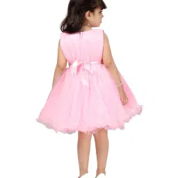 Aarika Kids Pink Embroidered Frock image 2