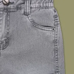 Wish Karo Kids Grey Printed Jeans image 4