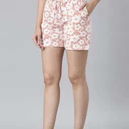 go colors! Go Colors Coral Printed Lounge Shorts image 4