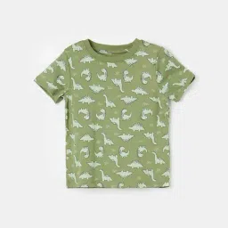 Juniors by Lifestyle Olive Cotton Printed Tee-picture-20