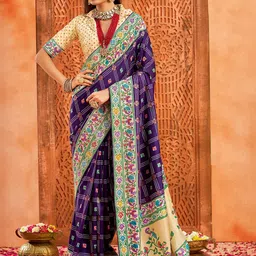 TIRA Ethnic Motifs Woven Design Paithani Saree-image-27