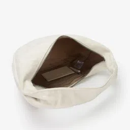 Calvin Klein Polyester Beige Logo Shoulder Bag image 3