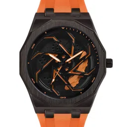 PAPIO Men Dial & Straps Analogue Watch MN-259 ORANGE image 5