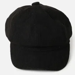HauteSauce Black Vintage Newsboy Cap-picture-12