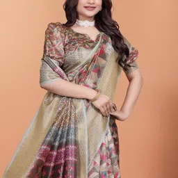 Moda Rapido Silk Blend Designer Saree image 3