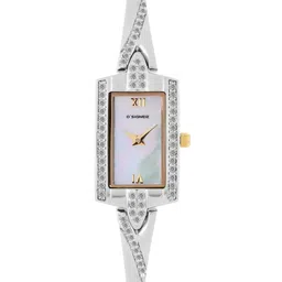 D'SIGNER Women Mother of Pearl Dial & Stainless Steel Bracelet Style Straps Analogue Watch 181TM.6L-picture-12