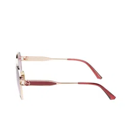 SCOTT Pink Lens & Rose Gold-Toned Full Rim Oval Sunglasses image 4