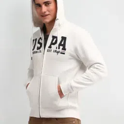 U.S. Polo Assn. Denim Co. White Cotton Regular Fit Logo Sweatshirtsandhoodies-picture-29
