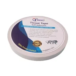TJIKKO 6 mm x 50 m White Double Sided Tissue Paper Tape (Set of 8)-picture-32