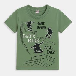 Here&Now X Game Begins Boys Printed Rapid-Dry Pure Cotton T-shirt-picture-49