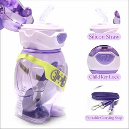 Lifaura Purple & Lavender Single Plastic Solid Water Bottle image 3