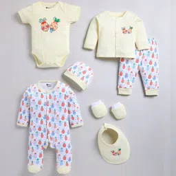 MooNKids Infants Printed Cotton Baby Apparel Gift Set-picture-22