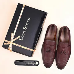 louis stitch Men's Shoes Tassel Style Comfortable Moccasins for Men (RGMCPLTA) image 4