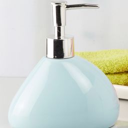 Kookee Ceramic Soap Dispenser handwash Pump for Bathroom, Set of 1, Blue (7972)-picture-40