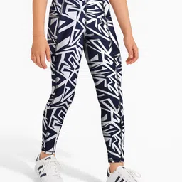 Pine Active Knit Full Length Printed Super Stretch Leggings - Navy Blue-picture-24