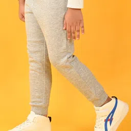 Anthrilo Self Designed Fleece Joggers - Grey image 4