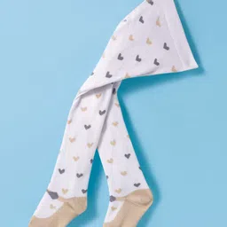 ToffyHouse 100% Cotton Yarn Woven Full Sleeves Checkered Peter Pan Collared Top & Skirt With Stockings & Bow Applique - Peach image 3