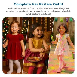 MeeMee Infant Girls Pack of 2 Opaque Stockings image 4