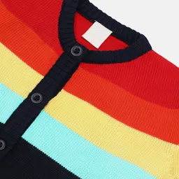CHKOKKO Boys Colourblocked Woollen Cardigan image 4