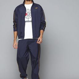 Reebok Men Navy Blue Solid Workout Ready Track Suit-picture-19
