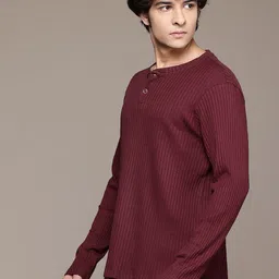 Roadster The Lifestyle Co. Round Neck Ribbed T-shirt image 3