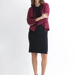 RAREISM Pink Polyester Solid Long Sleeves Jacket image 4