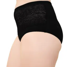 Spiaty Black Self Design Hipster Panty image 4