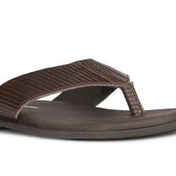 Hush Puppies by Bata Men's EDDIE E Brown Thong Sandals image 4