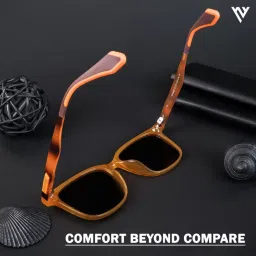 Voyage Brown Wayfarer Polarised and UV Protected Lens Unisex Sunglasses image 4