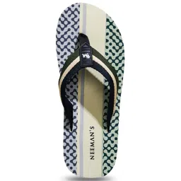 Neemans Men's Striped Fusion Black Flip Flops image 4