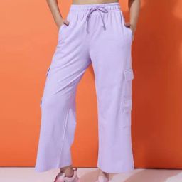 MKH Purple Regular Fit Trackpants-picture-4
