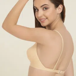 Tweens White & Beige Non Padded T-Shirt Bra (Pack of 2) image 5