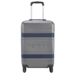 Tommy Hilfiger Las Vegas Grey & Blue 4 Wheel Small Hard Cabin Trolley - 36 cm-picture-11