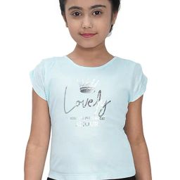 Tiny Girl Sky Blue Printed Top-picture-11