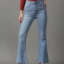 showoffff SHOWOFF Blue Solid Mid Rise Jeans-picture-33