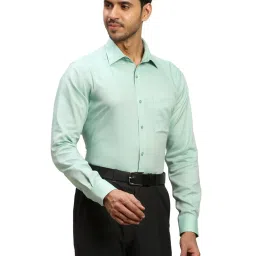 Raymond Green Cotton Contemporary Fit Texture Shirt image 4