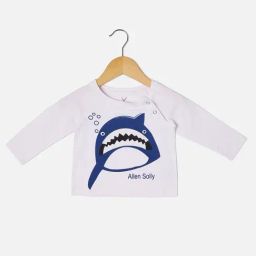 Allen Solly Junior White Graphic Print T-Shirt-picture-44