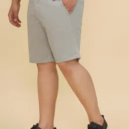 John Pride Green Cotton Plain Shorts image 4